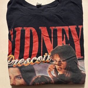 Scream Black Graphic Tee with Red and White Print